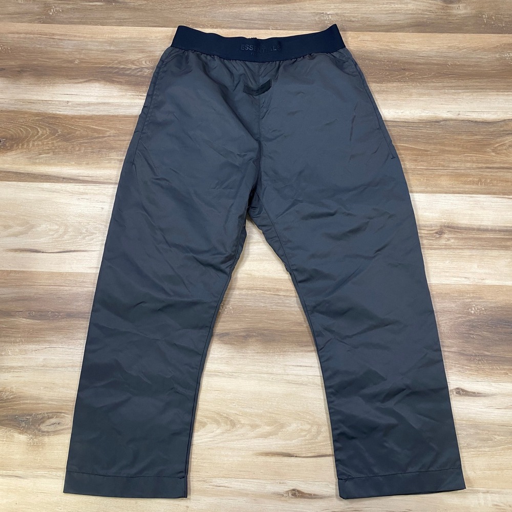 Fear of God Essentials Pants Mens Small Streetwear Nylon Straight Leg Gray